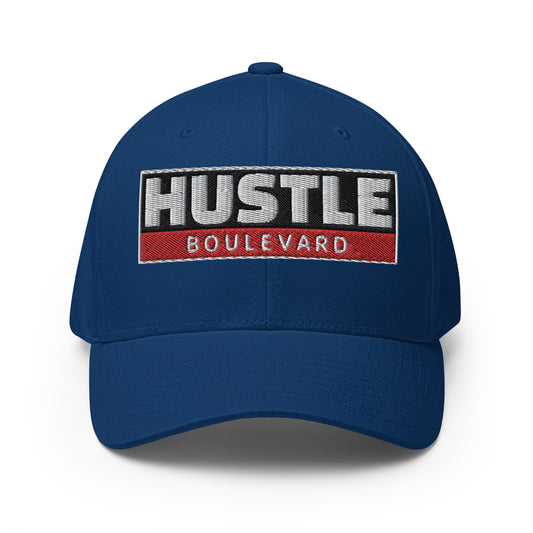 HUSTLE HORIZON RBW : Closed Back FlexFit Style Structured Twill Cap